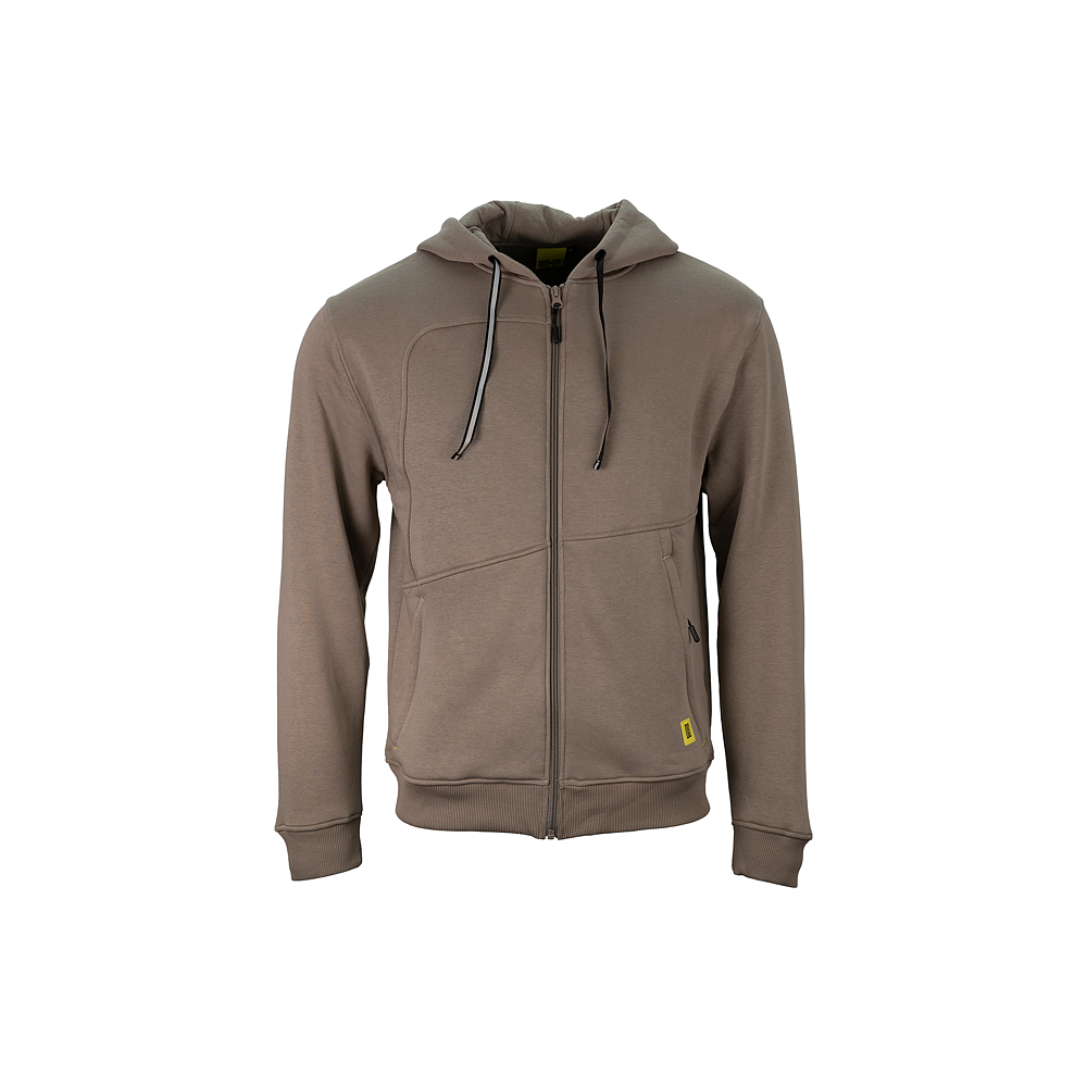 Zip-Sweatjacke Beige M