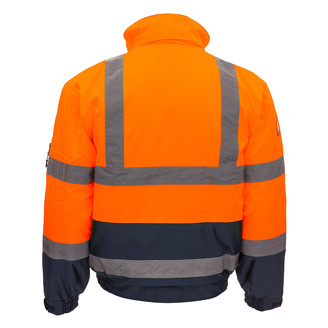 Warnschutz-Winterjacke orange/marine XL