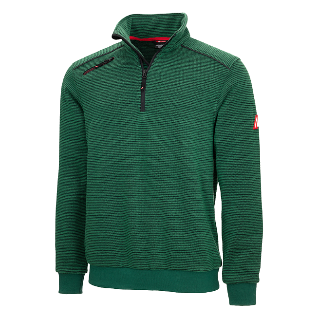 Zip-Sweater grün S